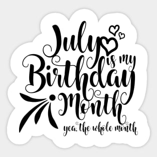 July birthday Sticker